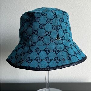 Gorgeous GUCCI Women’s Bucket Hat Size M in elegant Turquoise!!!
